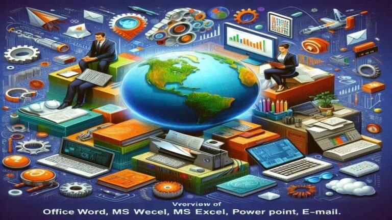 Overview of office applications – MS Word, MS Excel, MS Power Point, Internet, E-mail etc.