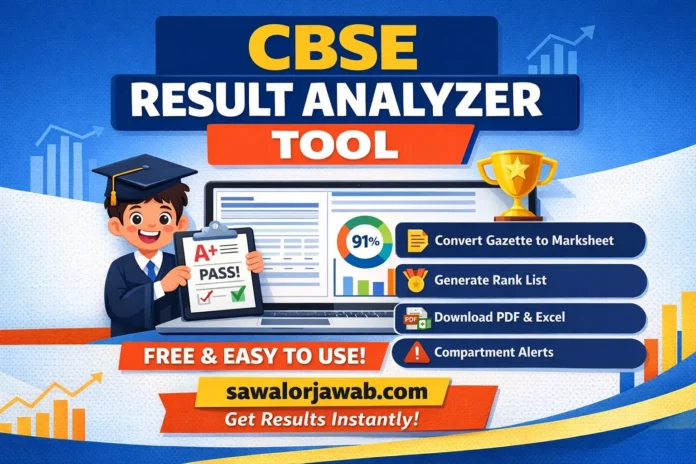 CBSE RESULT ANALYZER TOOL